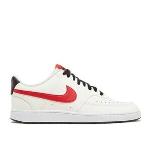 Nike DM1187-101 Men Court Vision Low 'Sail University Red' Sneakers 7